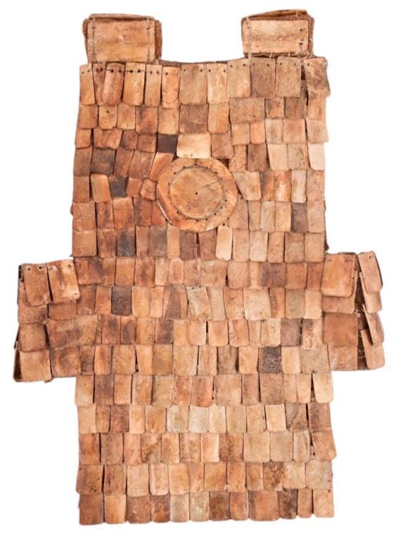 Oriental Warrior Bone Breast Plate: 21" x 28"
