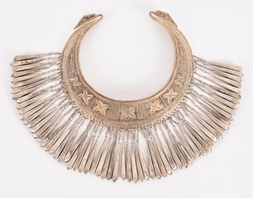 Silver Miao Hmong Ceremonial Wedding Necklace