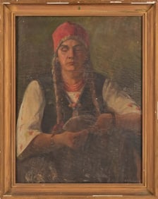 Antique Swedish Original Painting c.Late 1800's