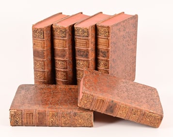 "Histoire Ancienne", French c.1740, Six-Volume Set