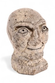 Billy Ray Mangum Ceramic Head Art Sculpture