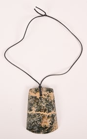 Tribal Stone Head Pendant Necklace