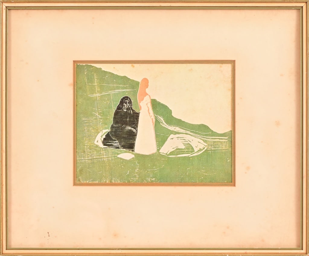 Edvard Munch, "Two Women On The Shore" Lithograph (1 of 3)