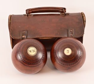 Antique 1920's Bocce Lawn Bowling Balls