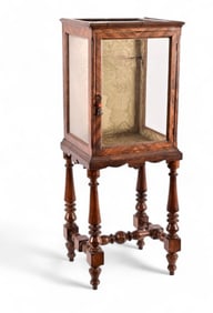 Antique Upright Glass Display Case