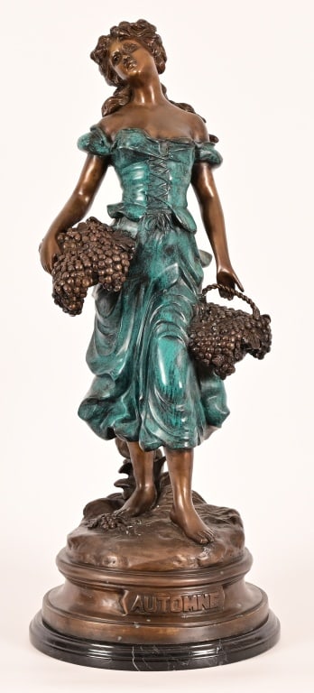 "Automne" Bronze by Auguste Moreau (1 of 11)