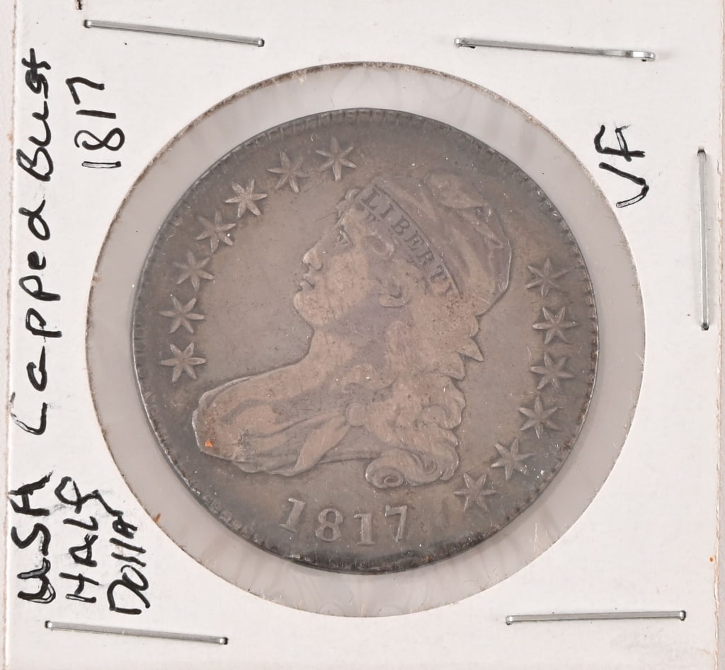 1817 Capped Bust Half Dollar VF (1 of 2)