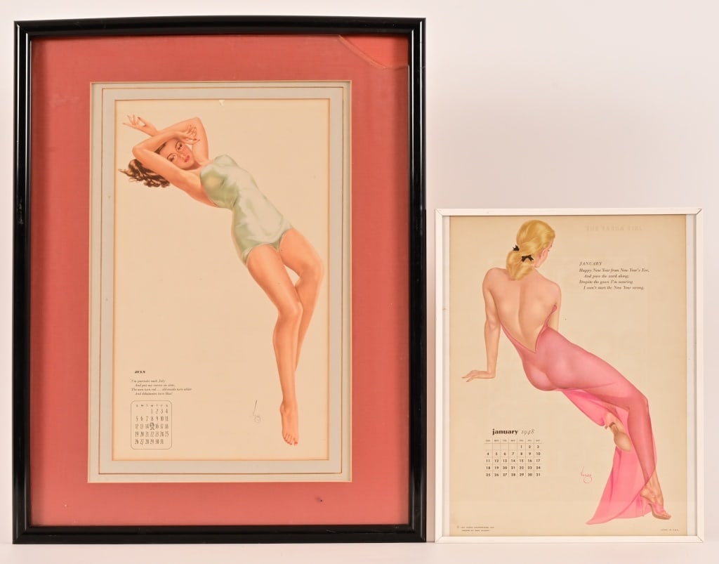 (2) Vargas Pin-Up Prints c.1940's (1 of 3)