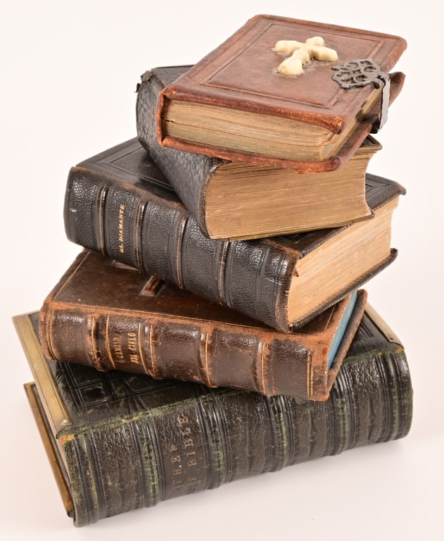 Collection (5) Antique Small Religous Books (1 of 4)