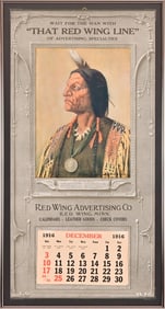 Red Wing Advertising Co. 1913 Calendar