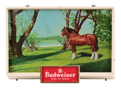 Budweiser Clydesdale Lighted Sign c.1950