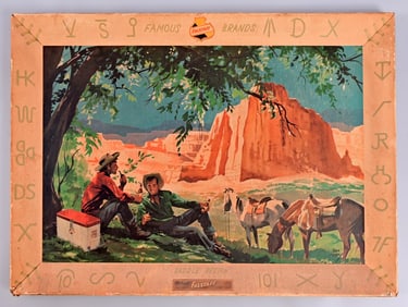 Falstaff Beer Famous Ranch Brands Cardboard Sign
