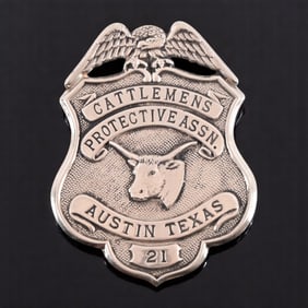 Cattlemen's Protective Assn Austin Texas Badge