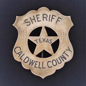 Caldwell County Texas Sheriff's Badge