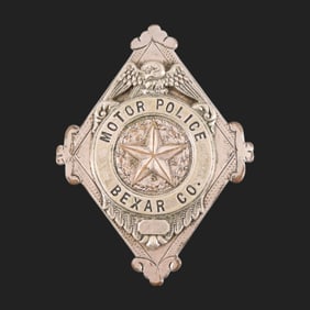 San Antonio Motorcycle Police Badge c.1920-1930