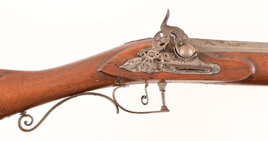 Spanish Engraved Percussion Rifle