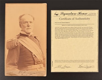 Gen. William Tecumseh Sherman Double-Signed Photo