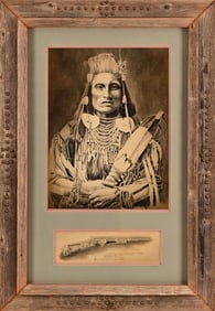 Bob Dale Original Chief Medicine Crow Drawing