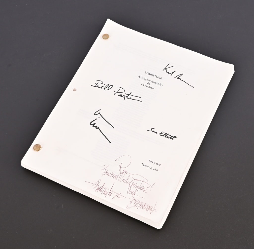 Tombstone Cast Signed Movie Screenplay (1 of 10)