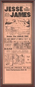 Jesse James The Missouri Outlaw Curtiss Show Print
