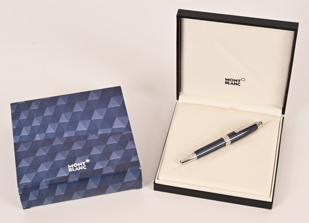 Montblanc Meisterstruck Blue Hour Fountain Pen: Mint in box