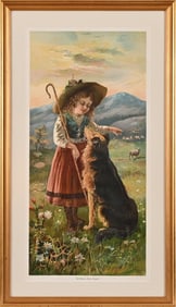 Arbuckles Coffee Advertising Lithograph c.1898