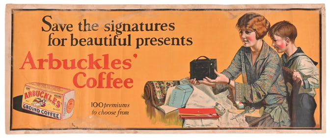 Arbuckles Coffee Advertising Store Banner