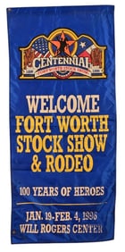 Fort Worth Stock Show Centennial Banner 1996