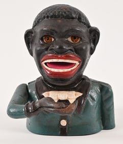 JE Stevens Jolly Boy Cast Iron Mechanical Bank