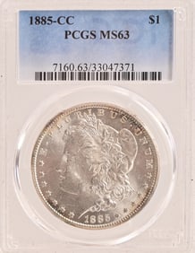 1885 Carson City Morgan Silver Dollar PCGS MS63