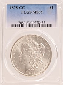 1878 Carson City Morgan Silver Dollar PCGS MS63