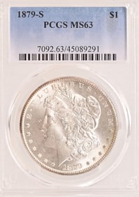 1879-S Morgan Silver Dollar PCGS MS63