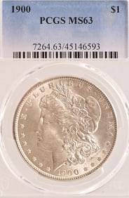 1900 Morgan Silver Dollar PCGS MS63