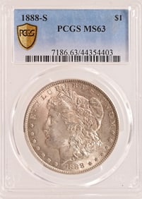 1888-S Morgan Silver Dollar PCGS MS63