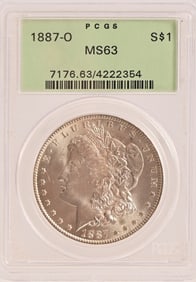 1887-O Morgan Silver Dollar PCGS MS63