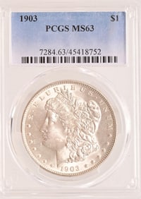1903 Morgan Silver Dollar PCGS MS63