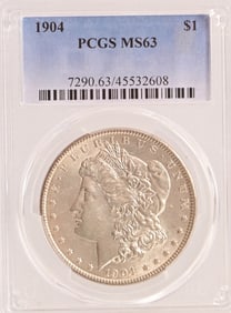 1904 Morgan Silver Dollar PCGS MS63