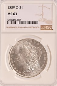 1889-O Morgan Silver Dollar NGC MS63