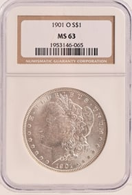1901-O Morgan Silver Dollar NGC MS63