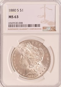 1880-S Morgan Silver Dollar NGC MS63