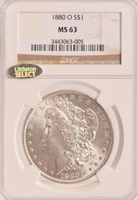 1880-O Morgan Silver Dollar NGC MS63