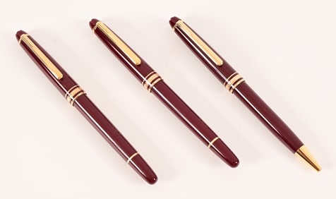 Montblanc Meisterstuck Bordeaux Resin 3-Pen Set
