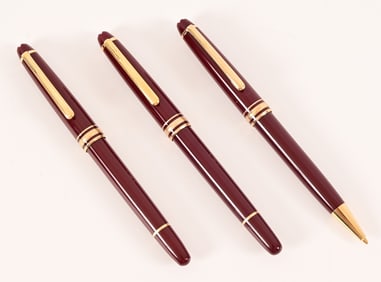 Montblanc Meisterstuck Bordeaux Resin 3-Pen Set