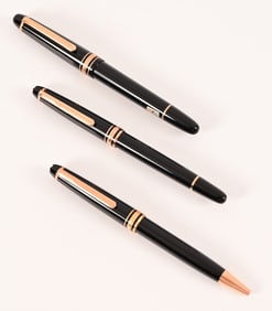 Montblanc Meisterstuck Rose Gold-Coated 3-Pen Set