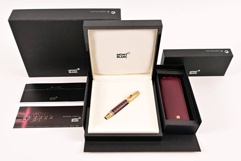 Montblanc Boheme Jewels Rhodolite Fountain Pen: Excellent condition in original box.