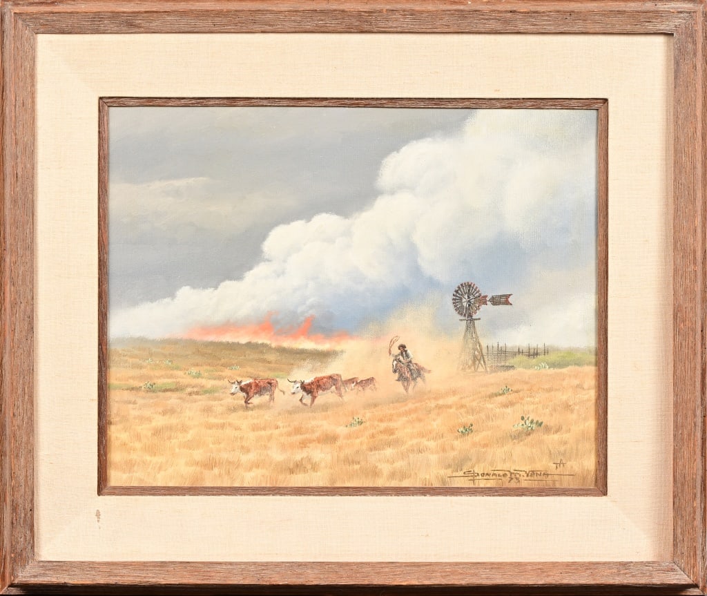 Donald M. Yena Original Windmill Oil Painting (1 of 11)