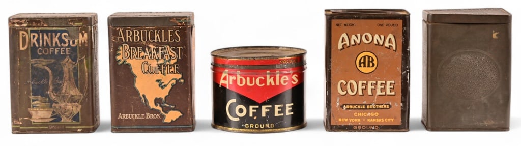 Collection of (5) Arbuckles Bros. Coffee Tins (1 of 11)