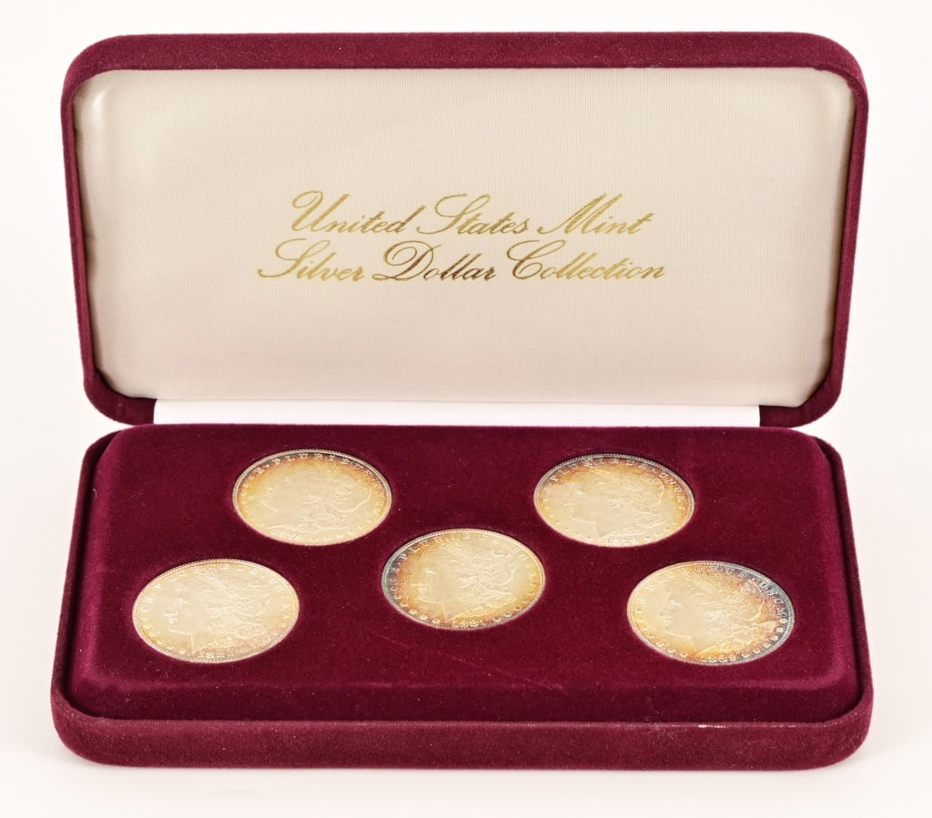 U.S. Mint Silver Dollar Collection (5) 1878-1882: In original case.