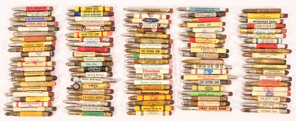 Large Collection of Texas Co-Op/ Livestock Pencils: Large Collection of Texas Co-Op/ Livestock Pencils