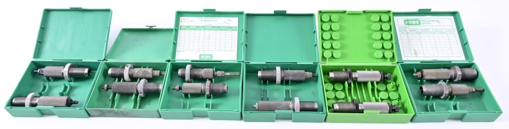 (6) RCBS Reloading Die Sets: 6.5x308 Win; .300 Jarrett; .300 Dakota; .300 H/H; .375 H/H Magnum; .300 Win Mag